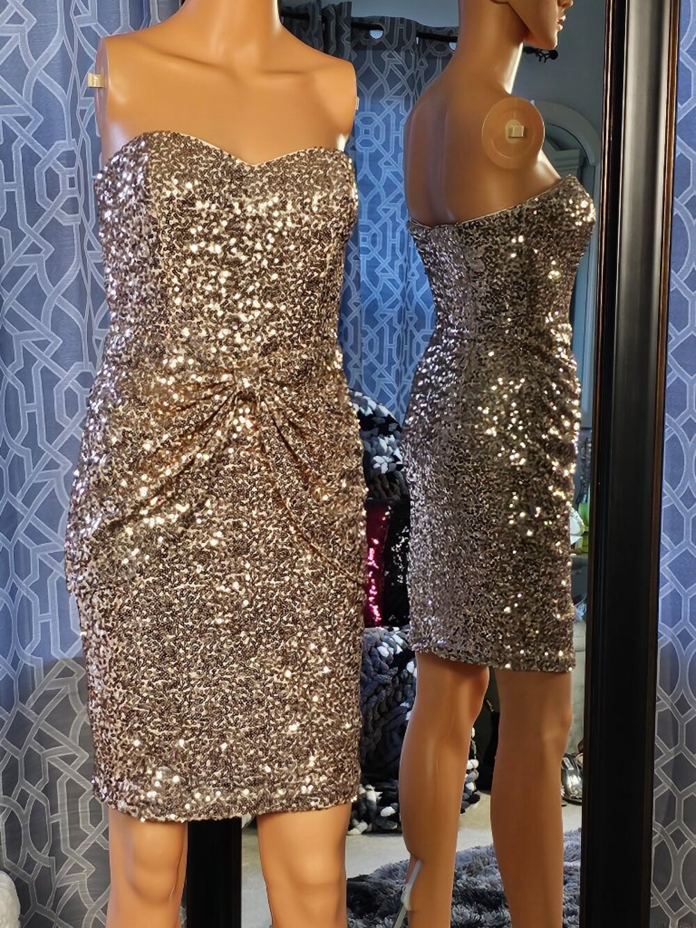 Mark & James by Badgley Mischka Sequin Cocktail Dress, Size 2